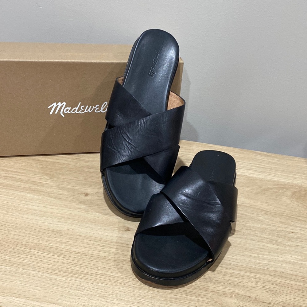 Madewell Black Strap Sandals
